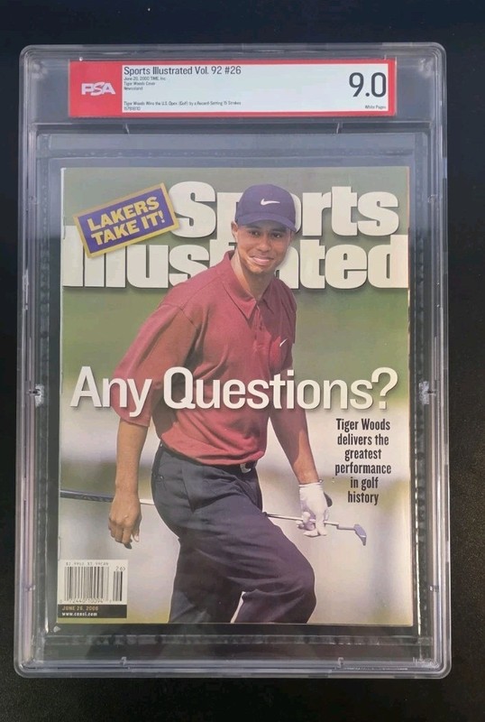 Tiger Woods Sports Illustrated June 26th 2000 PSA 9.0