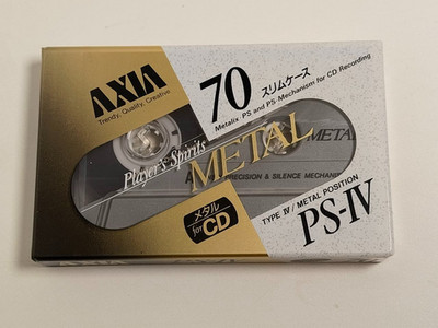 AXIA PS-IV 70 Metal Tape Cassette SEALED Japan Market