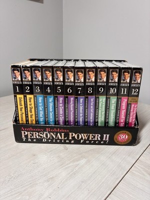 Anthony Robbins Personal Power II 12 Volume Cassette Set Self Help Audio Program