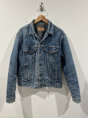 Levi's Mens VTG Faded 80s/90s Denim Jacket 44L Lined Made in USA 