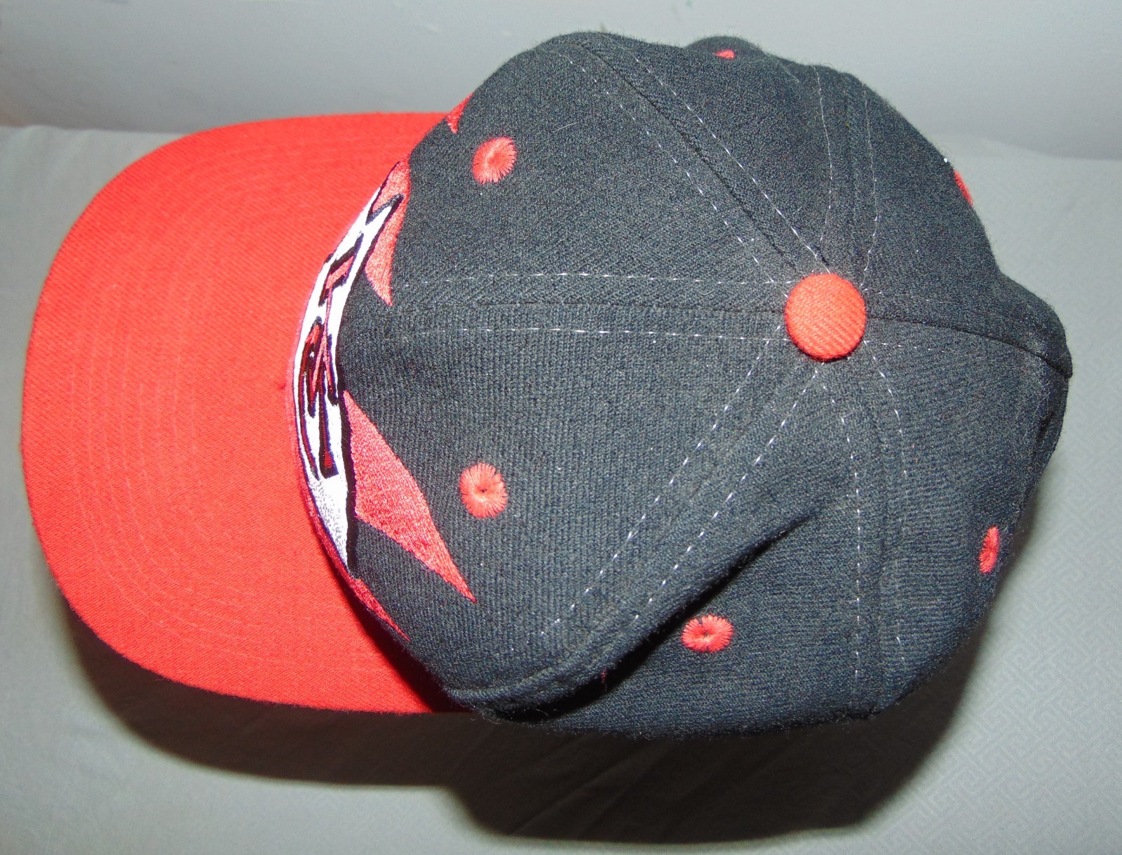 Rare Original 90's Logo Athletic Kansas City Chiefs Black Dome Sharktooth  Hat