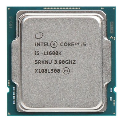 Intel Core i5-11600K (SRKNU) CPU 6 Cores/12 Threads 3.9GHz/4.9GHz Boost LGA1200