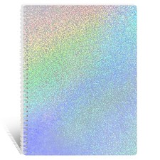DHATMYC Large Reusable Sticker Book Collecting Album 8.5 x 11 Large, silver