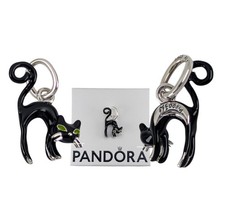 New 100% Authentic PANDORA 925 MEOOOW Eyeshine glow Black Cat Charm 794769C01