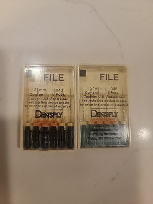 Dentsply Pathfile Root Canal Rotary 21mm Dental K Files LOT 12 pcs New