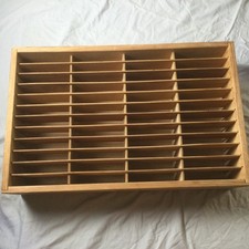 Napa Valley Box Company 48 Slot Wood Media Storage Holder CDs 8 Tracks NES