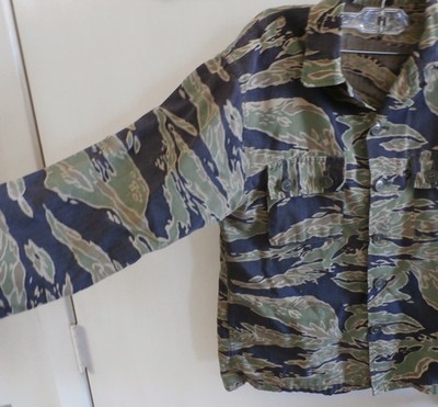 Original Vietnam tiger stripe uniform Asian small shirt & pants | eBay