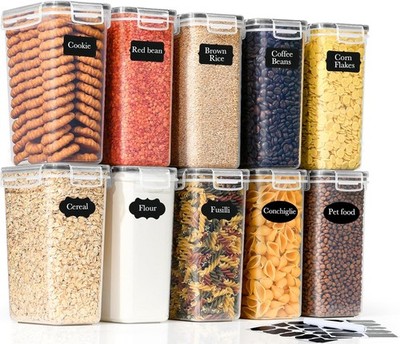 Airtight Food Storage Containers 10 Stück 2L BPA-Free Stackable