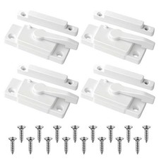 4 Pcs Window Locks, Replacement Sliding Sash White
