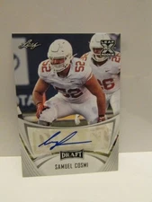 2021 Leaf Draft SAMUEL COSMI AUTO RC #BA-SC1  Texas  Commanders