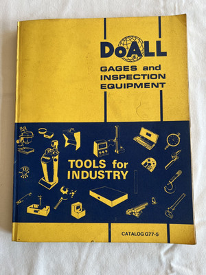 Vintage Sectional Catalog for DoALL Equipment
