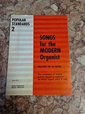 Vintage Easy Popular Standards 2 All Organ Songbook Pointer System 1960 Modern