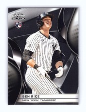 2025 Topps Chrome Black Ben Rice Rookie RC #120 New York Yankees
