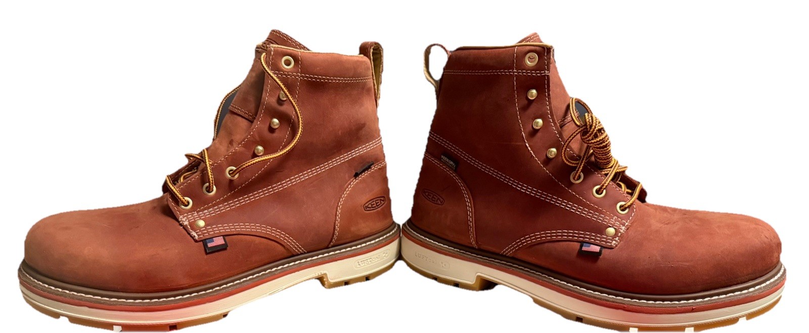 KEEN Utility Men's 12D Liberty 6 Waterproof Work Boots - Brown image 3