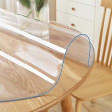 60 Inch Dia Upgraded Version Round Clear Furniture Table Protector 1.5mm Thick C