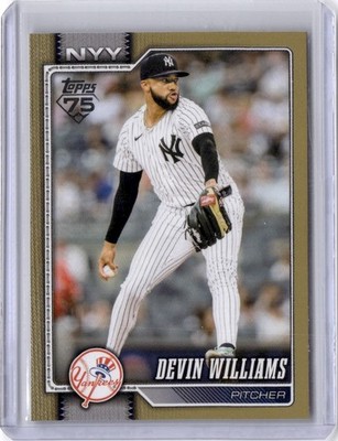 2026 Topps Series 1 Devin Williams #239 Gold /2026 New York Yankees Mets