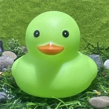 Green Rubber Duck Classic Bath Toy for Kids Ages 3-7, 3-5 Years, 3-4 Years, 4-7