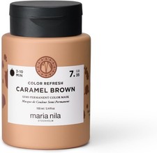 Maria Nila Color Refresh, Caramel Brown, Warm Copper-toned Caramel Brown Hair M