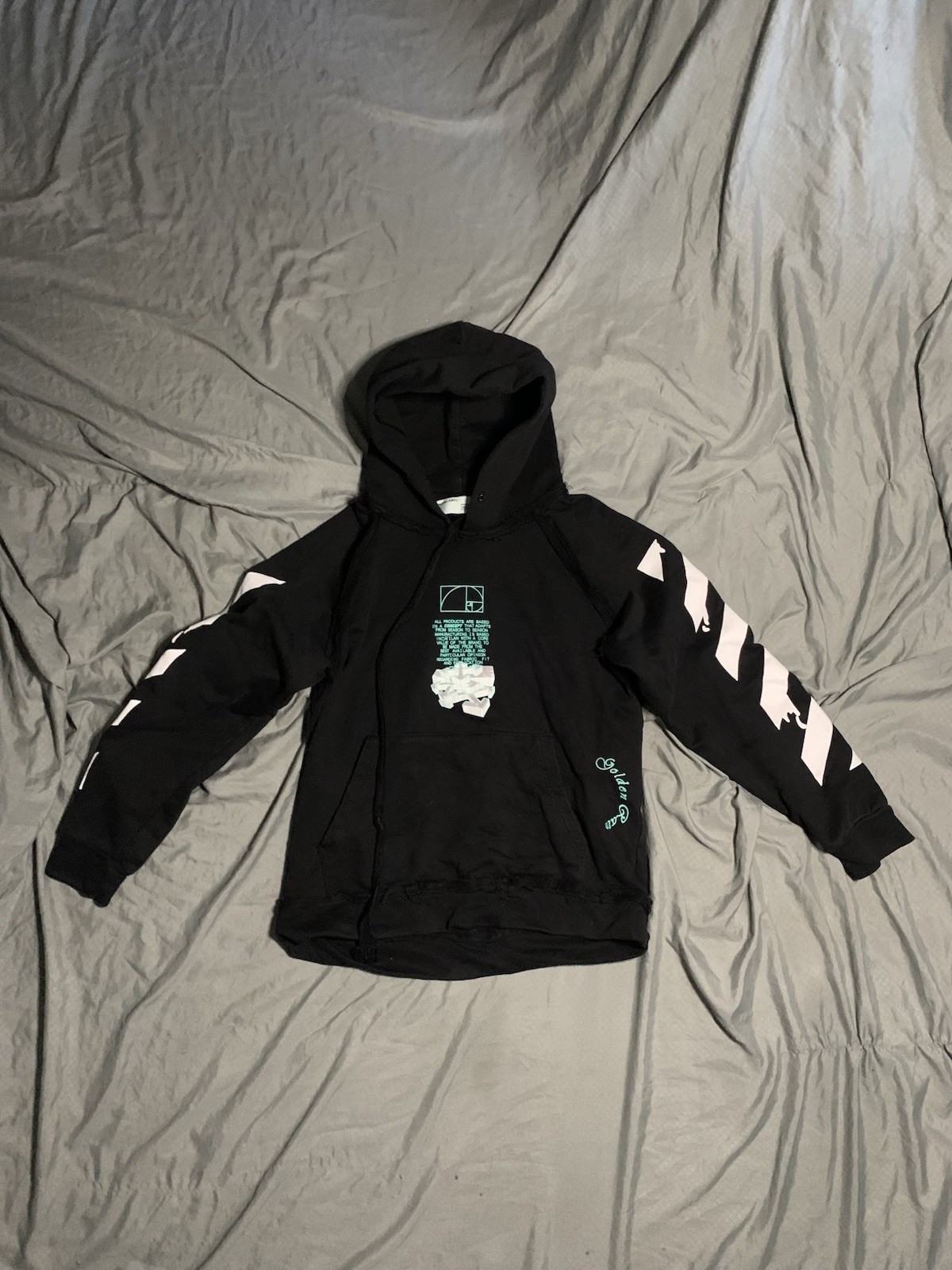 OFF-WHITE Dripping ArrowsIncompiuto HoodieBlack/W… - image 1