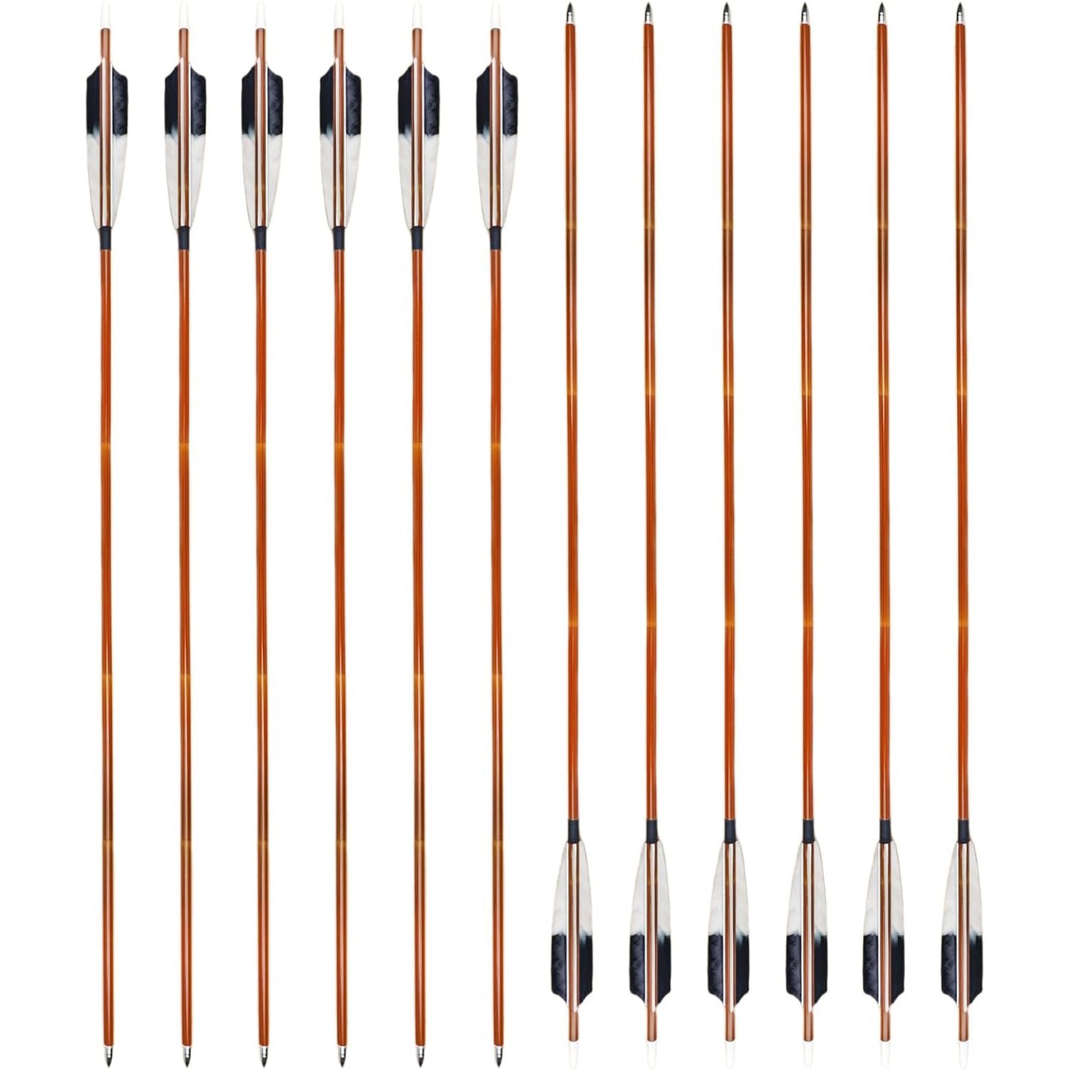 30 Inch Imitation Bamboo Patterned Carbon Arrows