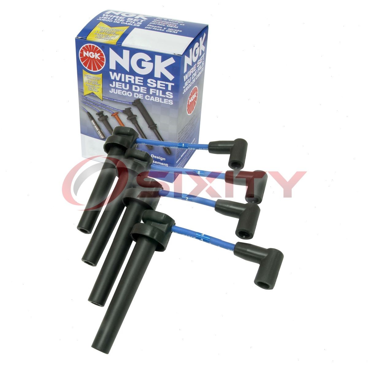 1 pc NGK Spark Plug Wire Set for 2003-2006 Jeep TJ 2.4L L4 - Engine Kit Set fw