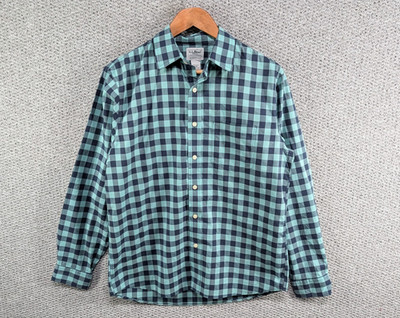 L.L. BEAN Karo Karo Gingham Traditional Fit Freizeit Hemd mit Knöpfen S