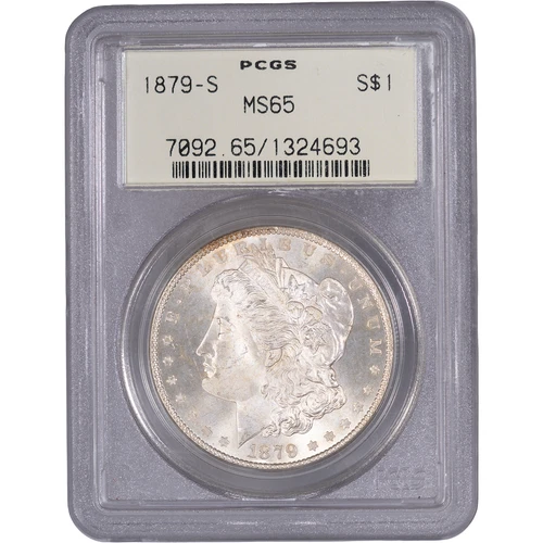 1879-S $1 Morgan Silver Dollar ~ PCGS MS65 - OGH