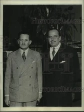 1931 Press Photo Douglas Fairbanks And Brother Return On S.S. Bremen In New York