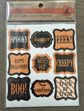 Recollections Halloween Stickers 54 Pieces New Sealed Free Shipping