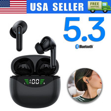 Bluetooth Earbuds Headset 5.3 Wireless Noise Cancelling Trucker Waterproof LOT