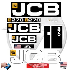 Fits JCB 270 Main Decals Skid Steer Stickers - Free Shipping