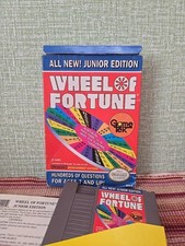 VINTAGE 1989 WHEEL OF FORTUNE Jr. Edition Gametek NES.  Working 😊 with Sleeve
