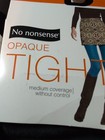 2 Pair No Nonsense Silky Opaque Tights Size XL Espresso & Cobblestone New  — photo 9