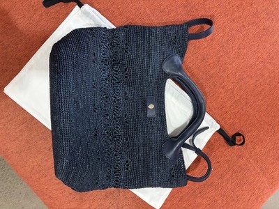 Stunning Helen Kaminski Navy Raffia Tote Bag | eBay Stunning Helen Kaminski Navy Raffia Tote Bag | eBay