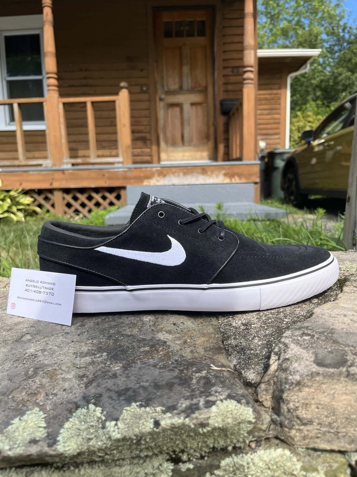 Nuove scarpe Nike SB Zoom Janoski OG+ da uomo taglia 11 5 nere bianche sportive FD6757 001