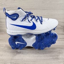 Botines de béisbol Nike Alpha Huarache NXT MCS para hombre talla 9,5 blanco azul DJ6519-105