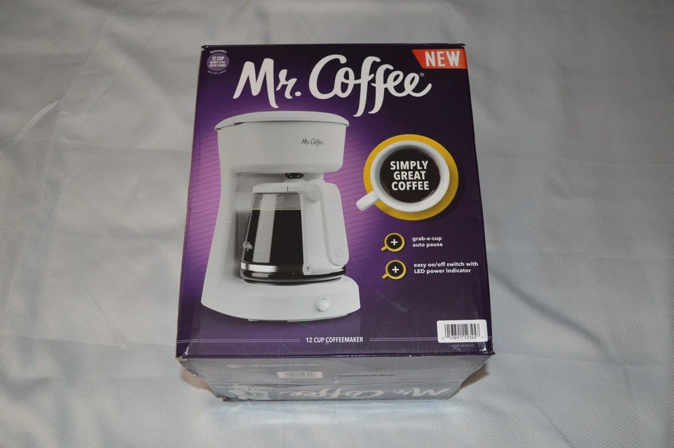 MR. COFFEE ~ 12 CUP COFFEEMAKER ~ SIMPLY GREAT COFFEE ~ BVMC-SC12WH1 ~ NEW - Image 2 of 4