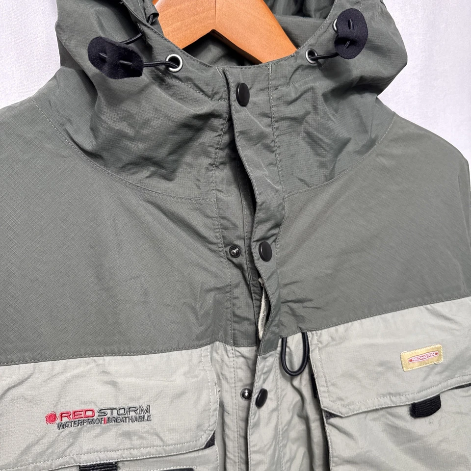 Chaqueta Redington Red Storm Para Hombre L Verde Abrigo de Lluvia Impermeable Pesca Senderismo Usada en Excelente Condición Foto 2 de 4
