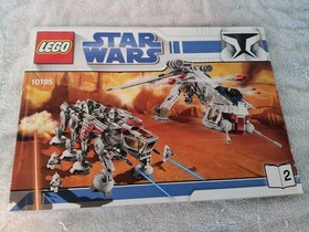VINTAGE STAR WARS LEGO #10195 REPUBLIC DROPSHIP WITH AT-OT, INSTRUCTIONS, MORE!!