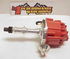 New Assault Racing Pontiac V8 HEI Vacuum Advance Distributor with Red Cap &Coil 