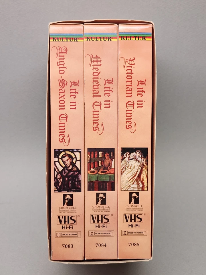 Living in The Past - Life in Anglo-Saxon Times, Medieval, Victorian (3 x VHS) - Image 3 of 4