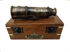 1920 DOLLOND London Brass Maritime Vintage Telescope, Nautical Spyglass