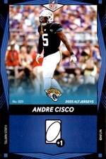 2025 Uno Elite Alternate - Blue Andre Cisco Jacksonville Jaguars #025