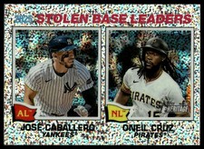 2026 Topps Heritage #4 Stolen Bases Leader Silver Sparkle