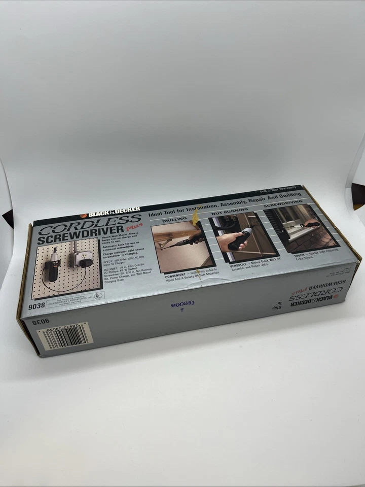 Black & Decker Cordless Screwdriver 9038 BRAND NEW - Image 3 of 3