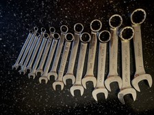 Snap-on Tools 15 Piece Wrench Set 14 Thru 1. Good Condition.