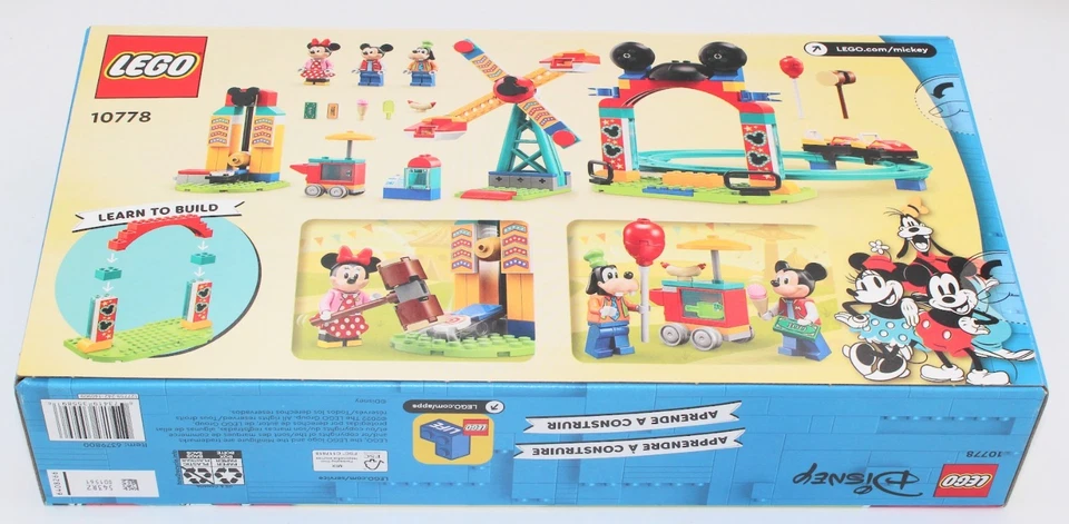 LEGO Disney 10778 Mickey, Minnie and Goofy's Fairground Fun New Factory Sealed - Image 3 of 3