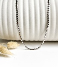 PROSILVER Women Silver Anklet Sunshine Cuban Beaded Sterling New RRP £24