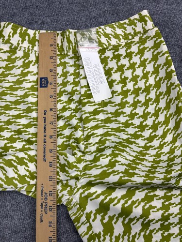 Urban Outfitters UO Olympia Print Pant Women's S Green Wide Leg Flare NWT - Picture 4 of 8