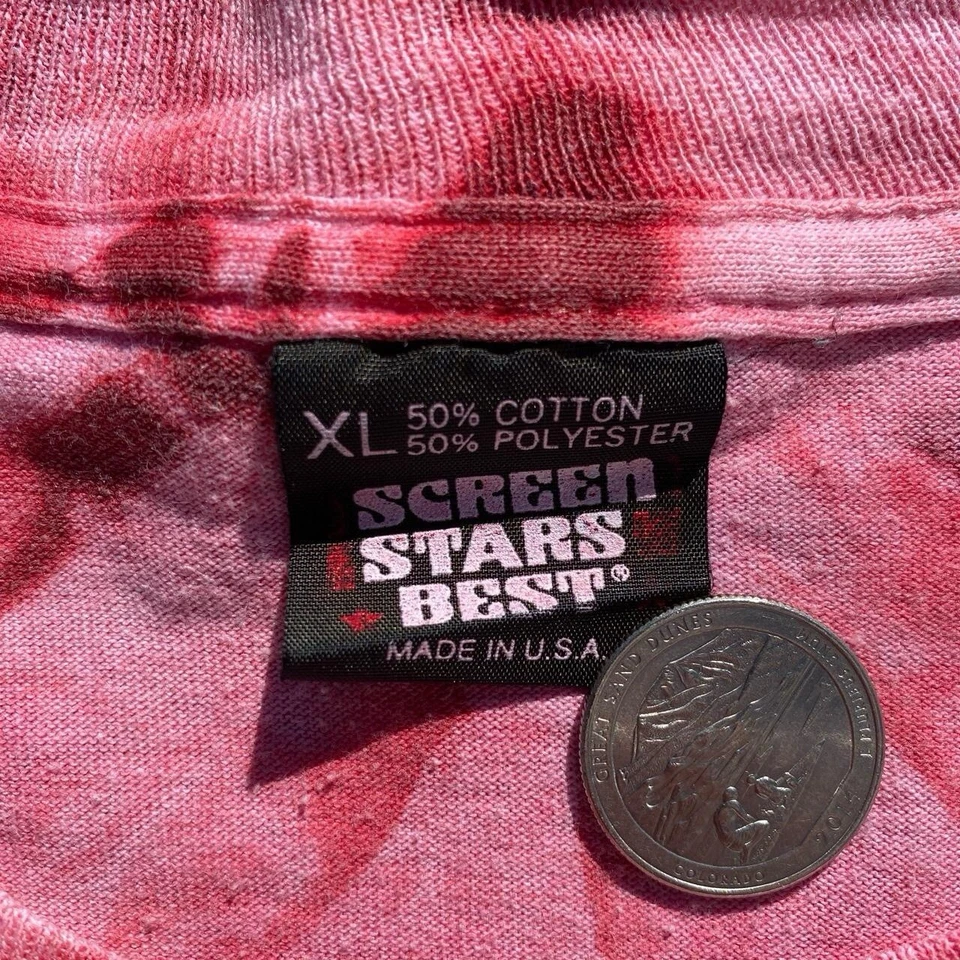 Camiseta vintage años 90 Myrtle Beach Screen Stars tie-dye puntada única XL EE. UU. Foto 3 de 4